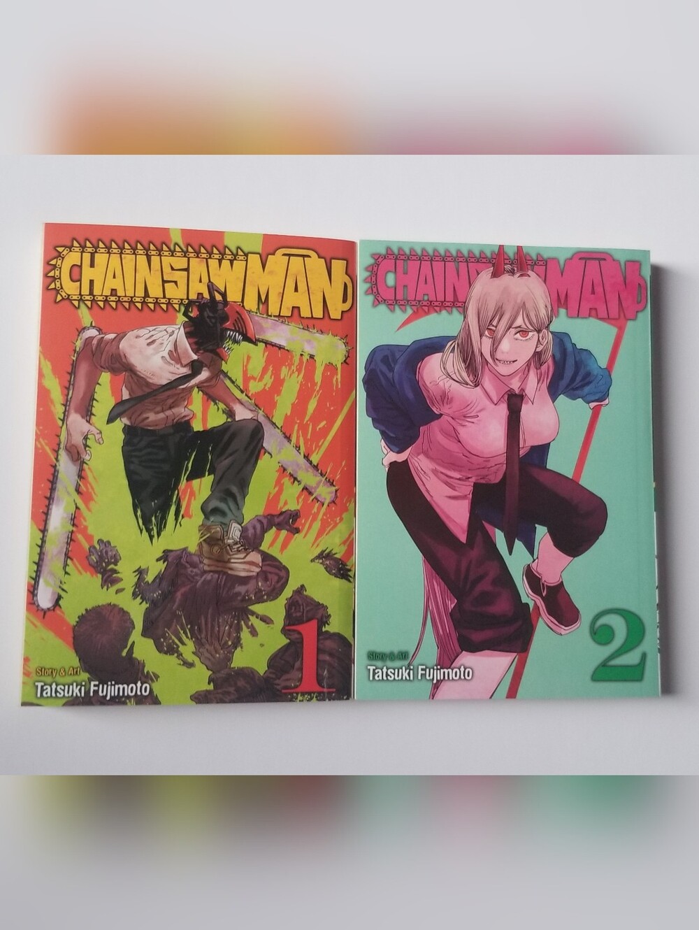 Chainsaw Man Vol. 1 & 2 Graphic Novel Manga Tatsumi Fujimoto Viz Media